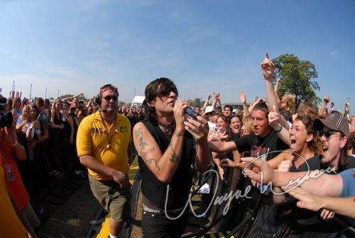 Hinder at Montgomery Co. Fairgrounds Dayton, OH on September 17, 2006 &mdash; concert photo by Wayne Dennon