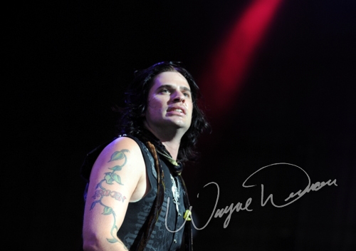 Hinder at Riverbend Music Center Cincinnati, OH on August 19, 2009 &mdash; concert photo by Wayne Dennon