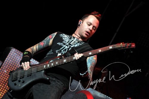 Hinder at Riverbend Music Center Cincinnati, OH on August 19, 2009 &mdash; concert photo by Wayne Dennon