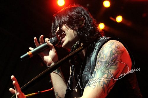 Hinder at Riverbend Music Center Cincinnati, OH on August 19, 2009 &mdash; concert photo by Wayne Dennon