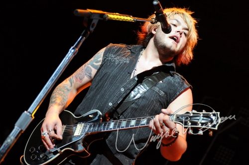 Hinder at Riverbend Music Center Cincinnati, OH on August 19, 2009 &mdash; concert photo by Wayne Dennon