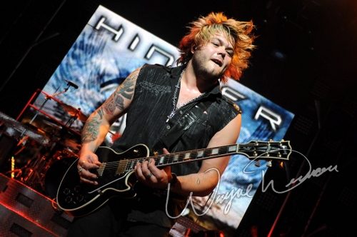 Hinder at Riverbend Music Center Cincinnati, OH on August 19, 2009 &mdash; concert photo by Wayne Dennon