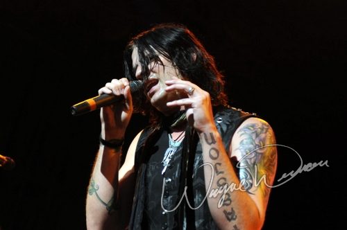 Hinder at Riverbend Music Center Cincinnati, OH on August 19, 2009 &mdash; concert photo by Wayne Dennon