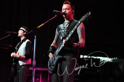 Hinder at Riverbend Music Center Cincinnati, OH on August 19, 2009 &mdash; concert photo by Wayne Dennon