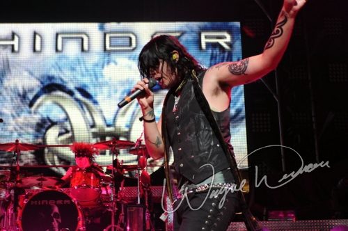 Hinder at Riverbend Music Center Cincinnati, OH on August 19, 2009 &mdash; concert photo by Wayne Dennon