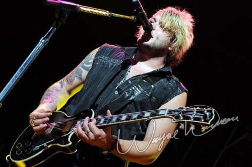 Hinder at Riverbend Music Center Cincinnati, OH on August 19, 2009 &mdash; concert photo by Wayne Dennon