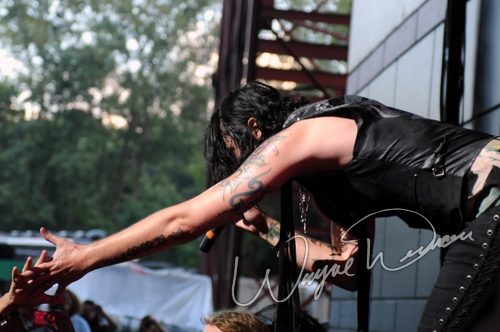 Hinder at Riverbend Music Center Cincinnati, OH on August 19, 2009 &mdash; concert photo by Wayne Dennon