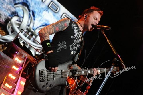 Hinder at Riverbend Music Center Cincinnati, OH on August 19, 2009 &mdash; concert photo by Wayne Dennon