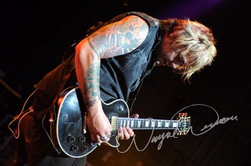 Hinder at Riverbend Music Center Cincinnati, OH on August 19, 2009 &mdash; concert photo by Wayne Dennon