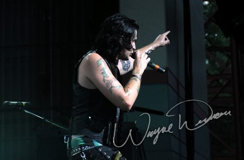 Hinder at Riverbend Music Center Cincinnati, OH on August 19, 2009 &mdash; concert photo by Wayne Dennon