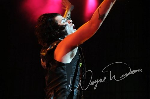 Hinder at Riverbend Music Center Cincinnati, OH on August 19, 2009 &mdash; concert photo by Wayne Dennon