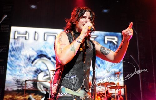 Hinder at Riverbend Music Center Cincinnati, OH on August 19, 2009 &mdash; concert photo by Wayne Dennon