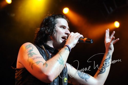 Hinder at Riverbend Music Center Cincinnati, OH on August 19, 2009 &mdash; concert photo by Wayne Dennon
