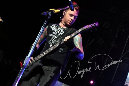 Hinder at Riverbend Music Center Cincinnati, OH on August 19, 2009 &mdash; concert photo by Wayne Dennon