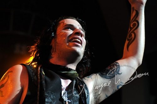 Hinder at Riverbend Music Center Cincinnati, OH on August 19, 2009 &mdash; concert photo by Wayne Dennon