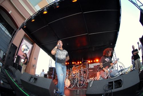 Revelation Theory at Purple People Bridge Newport, KY on July 22, 2006 &mdash; concert photo by Wayne Dennon