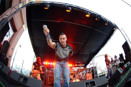 Revelation Theory at Purple People Bridge Newport, KY on July 22, 2006 &mdash; concert photo by Wayne Dennon