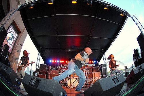 Revelation Theory at Purple People Bridge Newport, KY on July 22, 2006 &mdash; concert photo by Wayne Dennon