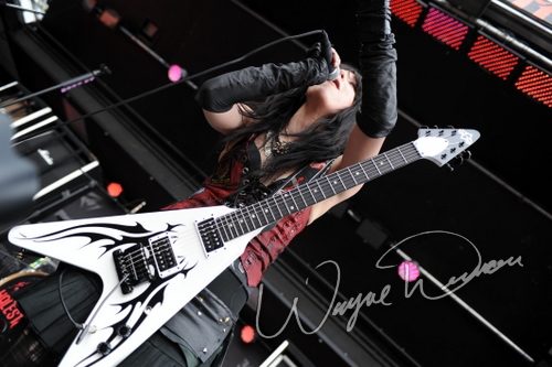 Halestorm at Columbus Crew Stadium Columbus, OH on May 16, 2009 &mdash; concert photo by Wayne Dennon