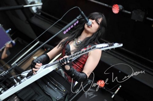 Halestorm at Columbus Crew Stadium Columbus, OH on May 16, 2009 &mdash; concert photo by Wayne Dennon