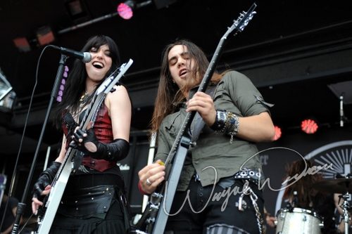 Halestorm at Columbus Crew Stadium Columbus, OH on May 16, 2009 &mdash; concert photo by Wayne Dennon