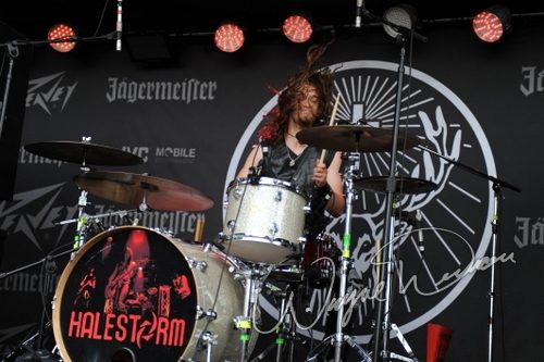 Halestorm at Columbus Crew Stadium Columbus, OH on May 16, 2009 &mdash; concert photo by Wayne Dennon
