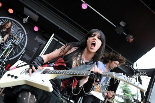 Halestorm at Columbus Crew Stadium Columbus, OH on May 16, 2009 &mdash; concert photo by Wayne Dennon