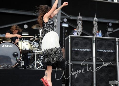 Flyleaf at Columbus Crew Stadium Columbus, OH on May 16, 2009 &mdash; concert photo by Wayne Dennon