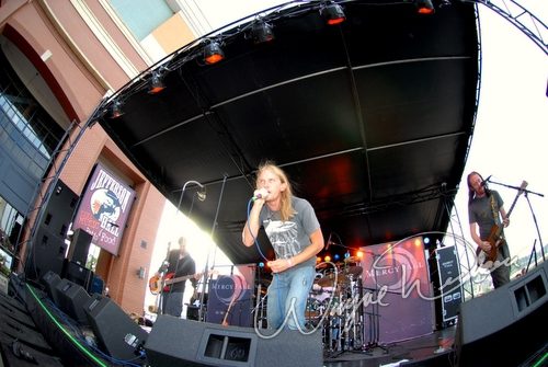 Mercy Fall at Purple People Bridge Newport, KY on July 22, 2006 &mdash; concert photo by Wayne Dennon