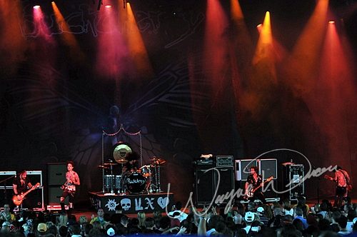 Buckcherry at Riverbend Music Center Cincinnati, OH on August 19, 2008 &mdash; concert photo by Wayne Dennon