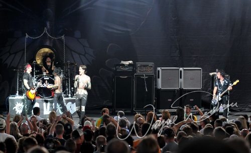 Buckcherry at Riverbend Music Center Cincinnati, OH on August 19, 2008 &mdash; concert photo by Wayne Dennon