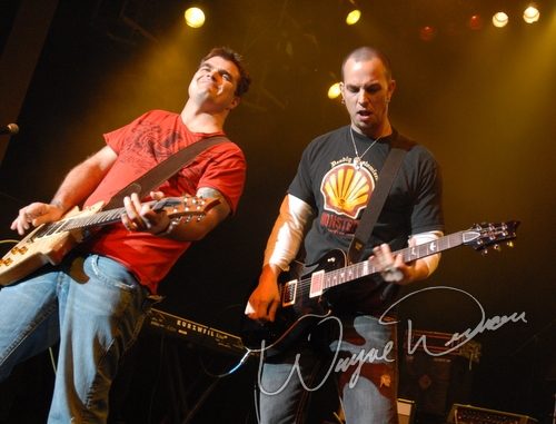 Mark Tremonti & Myles Kennedy at NAMM Show 2007 Anaheim, CA on January 19, 2007 &mdash; concert photo by Wayne Dennon
