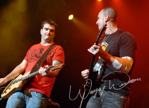 Chris Henderson & Mark Tremonti at NAMM Show 2007 Anaheim, CA on January 19, 2007 &mdash; concert photo by Wayne Dennon