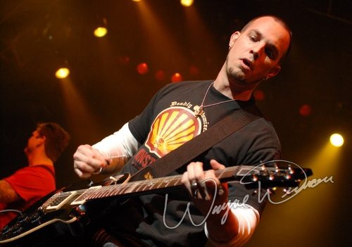 Chris Henderson & Mark Tremonti at NAMM Show 2007 Anaheim, CA on January 19, 2007 &mdash; concert photo by Wayne Dennon