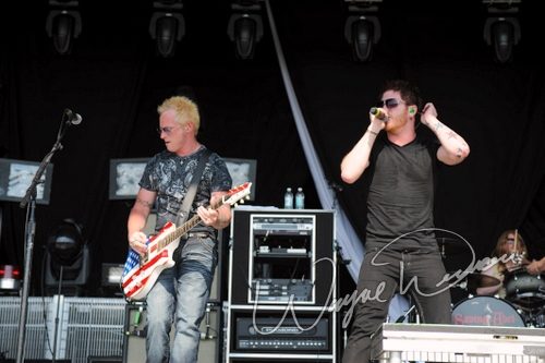Saving Abel at Catch the Fever festival grounds Pryor, OK on May 28, 2010 &mdash; concert photo by Wayne Dennon