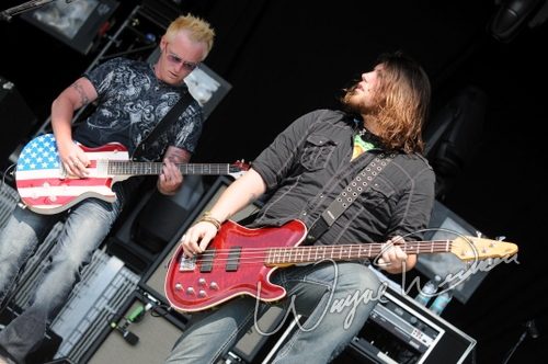 Saving Abel at Catch the Fever festival grounds Pryor, OK on May 28, 2010 &mdash; concert photo by Wayne Dennon
