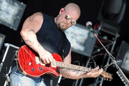 Saving Abel at Catch the Fever festival grounds Pryor, OK on May 28, 2010 &mdash; concert photo by Wayne Dennon