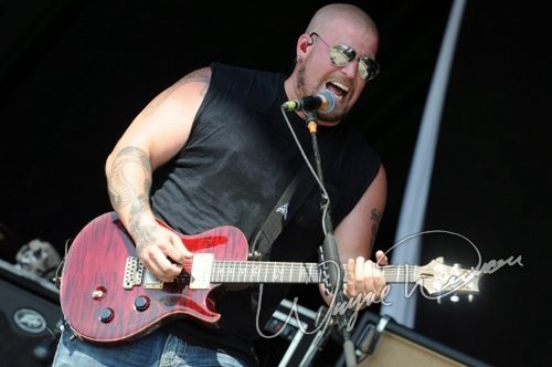 Saving Abel at Catch the Fever festival grounds Pryor, OK on May 28, 2010 &mdash; concert photo by Wayne Dennon