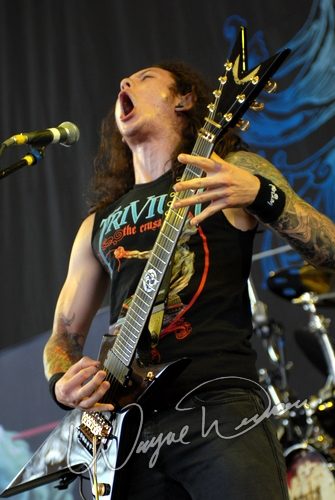 Trivium at Verizon Wireless Music Center Noblesville, IN on August 10, 2007 &mdash; concert photo by Wayne Dennon