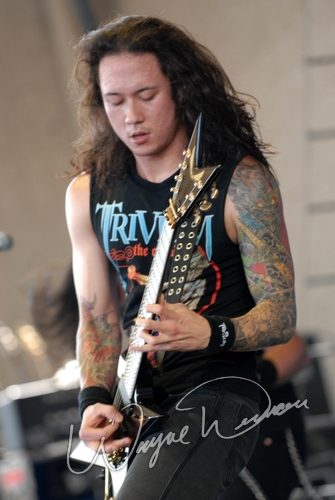 Trivium at Verizon Wireless Music Center Noblesville, IN on August 10, 2007 &mdash; concert photo by Wayne Dennon