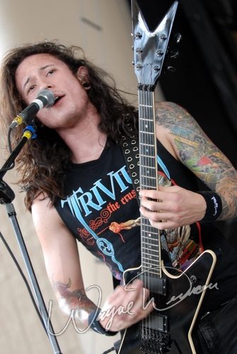 Trivium at Verizon Wireless Music Center Noblesville, IN on August 10, 2007 &mdash; concert photo by Wayne Dennon