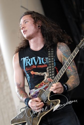 Trivium at Verizon Wireless Music Center Noblesville, IN on August 10, 2007 &mdash; concert photo by Wayne Dennon