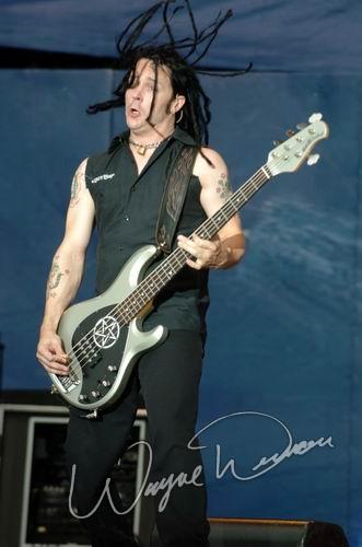 Disturbed at Rolling Rock Town Fair Latrobe, PA on July 31, 2004 &mdash; concert photo by Wayne Dennon