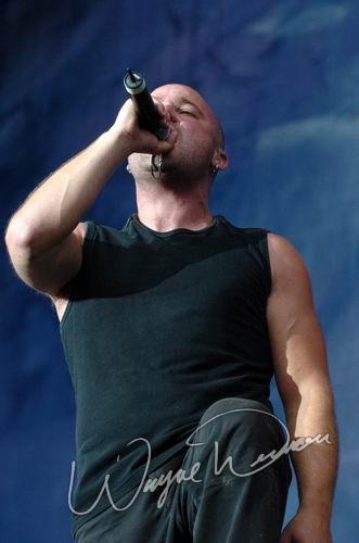Disturbed at Rolling Rock Town Fair Latrobe, PA on July 31, 2004 &mdash; concert photo by Wayne Dennon