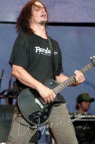 Disturbed at Rolling Rock Town Fair Latrobe, PA on July 31, 2004 &mdash; concert photo by Wayne Dennon