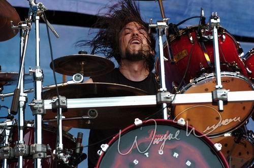 Disturbed at Rolling Rock Town Fair Latrobe, PA on July 31, 2004 &mdash; concert photo by Wayne Dennon