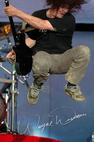 Disturbed at Rolling Rock Town Fair Latrobe, PA on July 31, 2004 &mdash; concert photo by Wayne Dennon