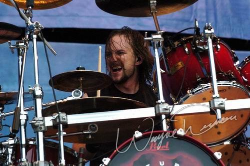 Disturbed at Rolling Rock Town Fair Latrobe, PA on July 31, 2004 &mdash; concert photo by Wayne Dennon
