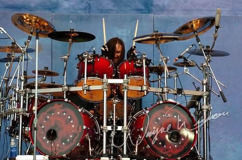 Disturbed at Rolling Rock Town Fair Latrobe, PA on July 31, 2004 &mdash; concert photo by Wayne Dennon