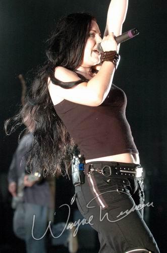 Evanescence at Riverbend Music Center Cincinnati, OH on August 2, 2004 &mdash; concert photo by Wayne Dennon